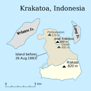 Krakatau, the day the world exploded in 1883 2 The island of Krakatau.